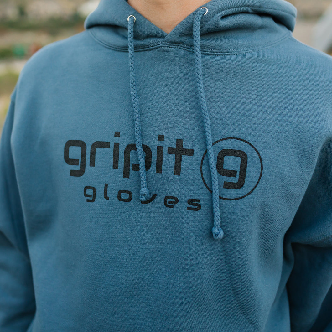 Blue Gripit Gloves Hoodie