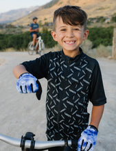 Load image into Gallery viewer, Blue Tie Dye All Ride | Kids Glove
